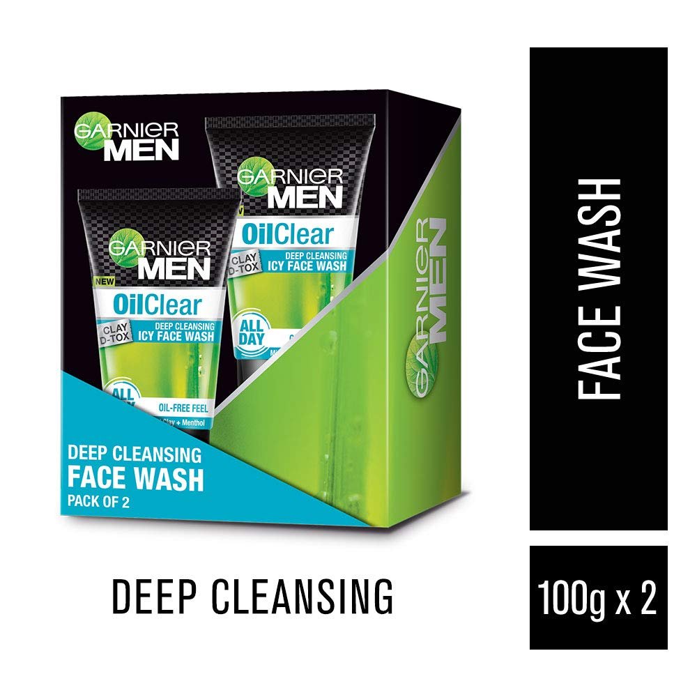 Garnier Men Oil Clear Facewash - 100g x 2